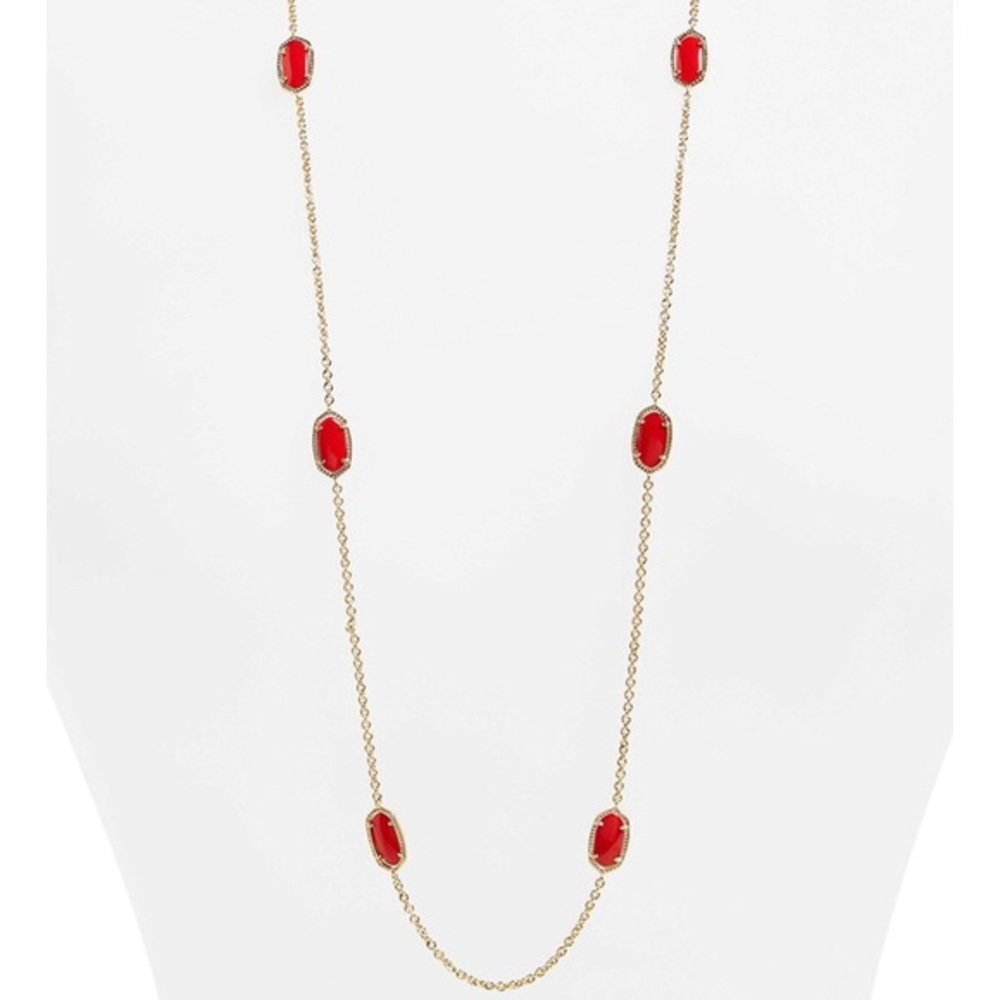 Kendra Scott Red Kelsie Necklace
